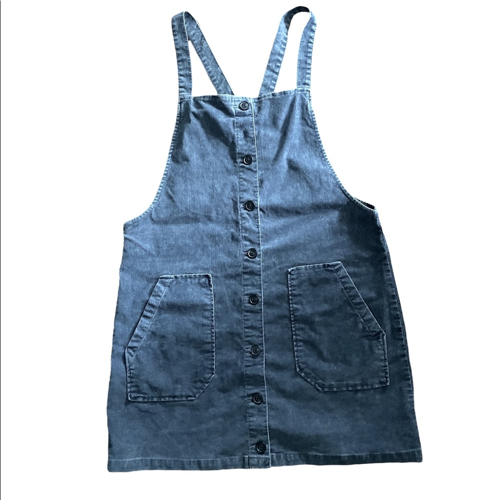 NWOT American Eagle blue boho corduroy overall Dress size XL